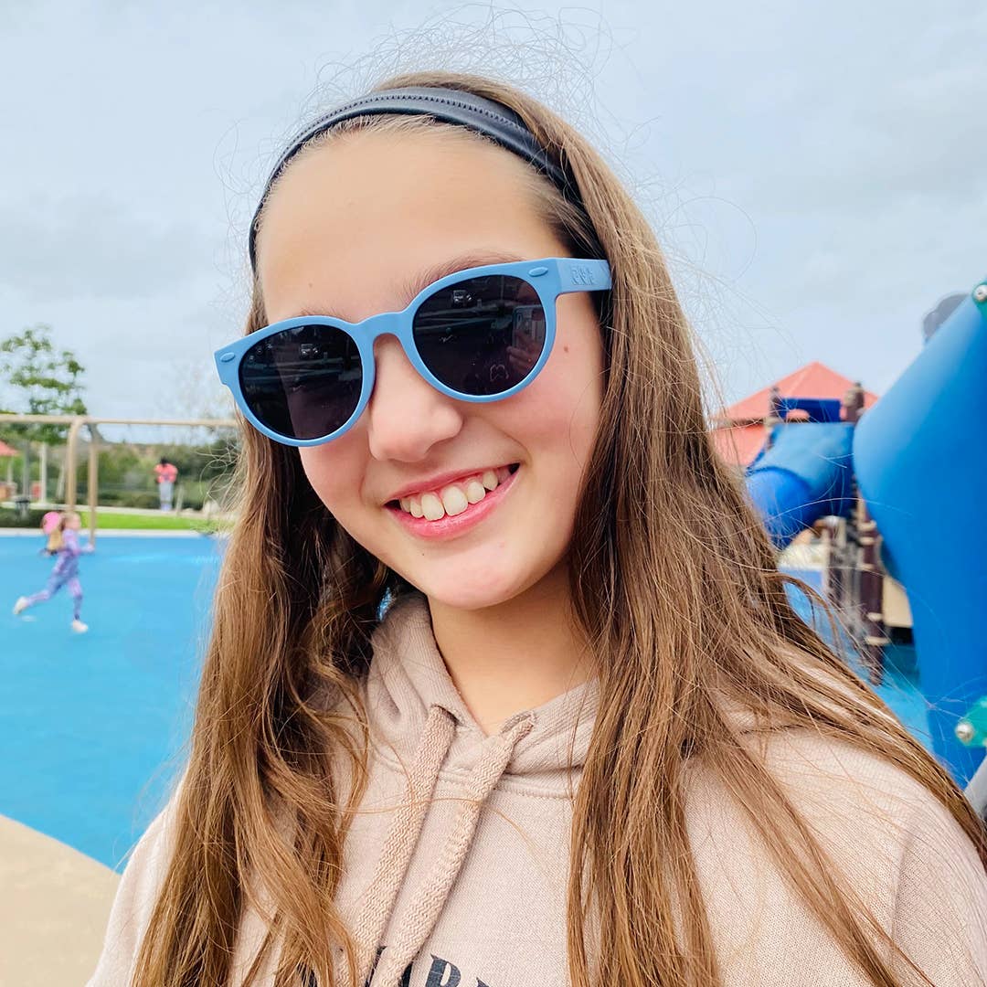 Round Sunglasses | Cloudy Blue