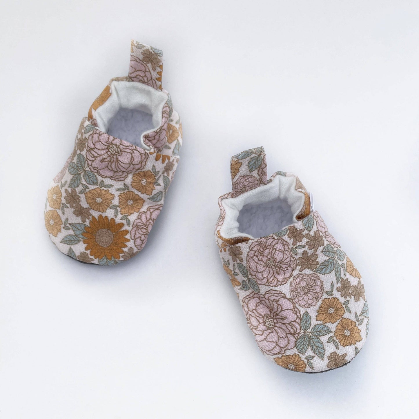 Retro Floral Baby Shoes