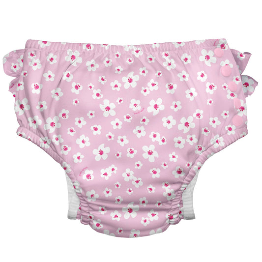 Eco Snap Ruffled Swim Diaper with Gussets