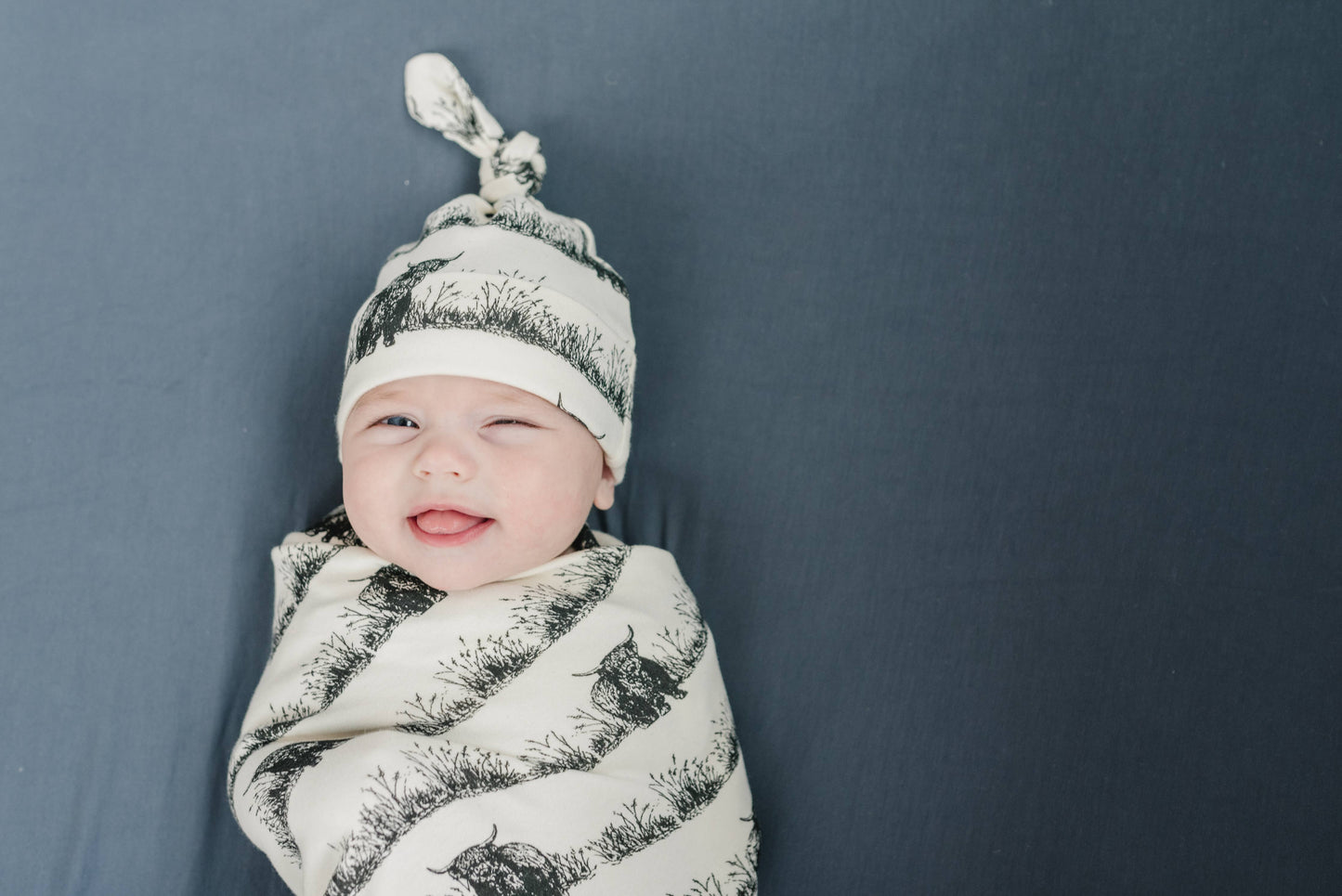 Organic Cotton Hat - Highland Cow
