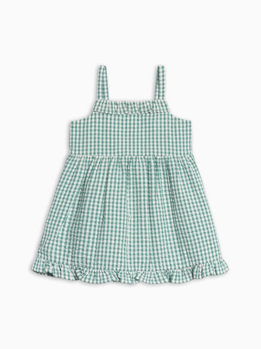 Juliette Seersucker Tank Dress - Laguna Gingham