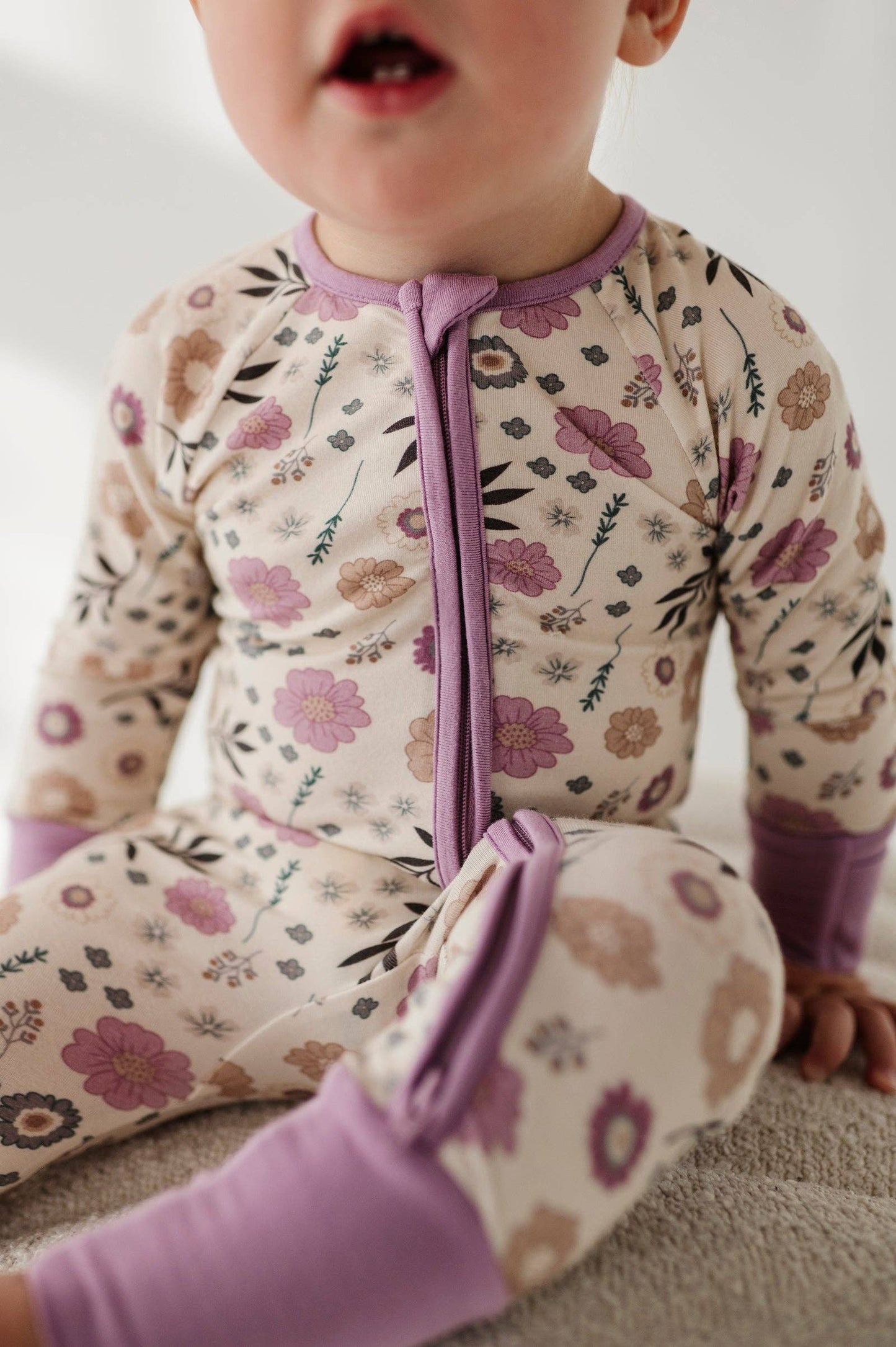 Long Sleeve Zip Romper Bamboo Baby/Kids Clothing Fall 2025