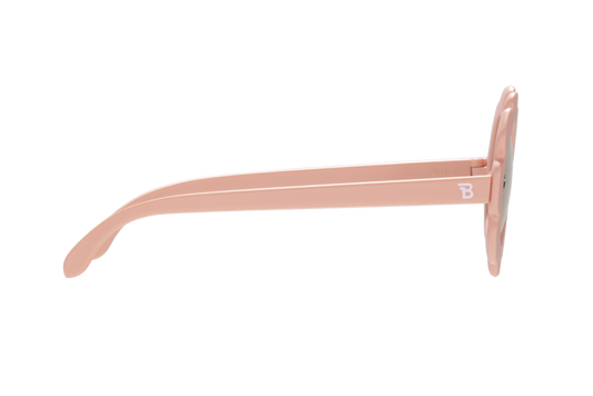Polarized Flower Sunglasses | Peachy Keen | Rose Gold Mirrored Lens