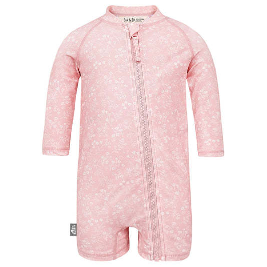 Pink Prairie | Kids One Piece UV Sun Suit