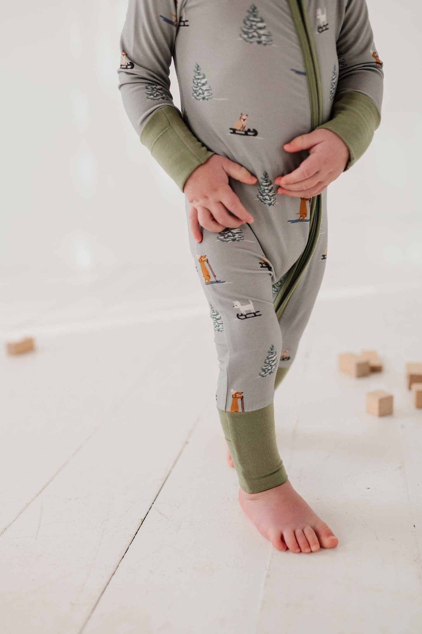 Long Sleeve Zip Romper Bamboo Baby/Kids Clothing Fall 2025