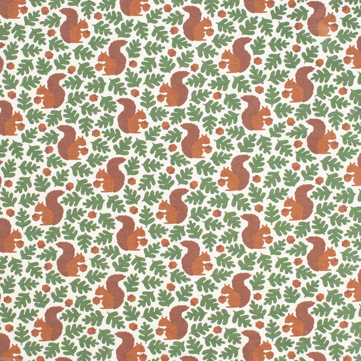 Madison Dress - Squirrels Forest Green