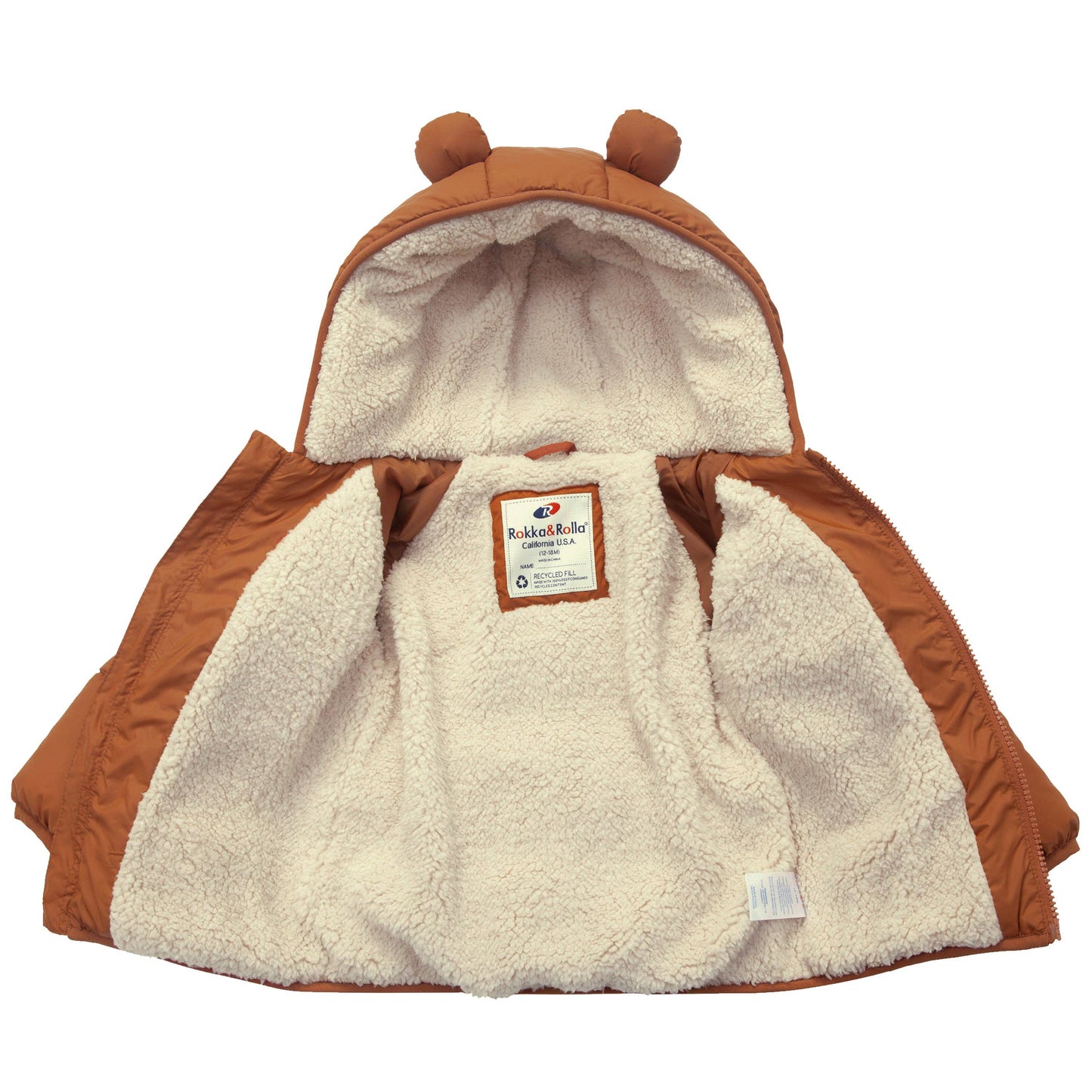Baby Toddler Boys' Sherpa Fleece Lined Puffer Coat