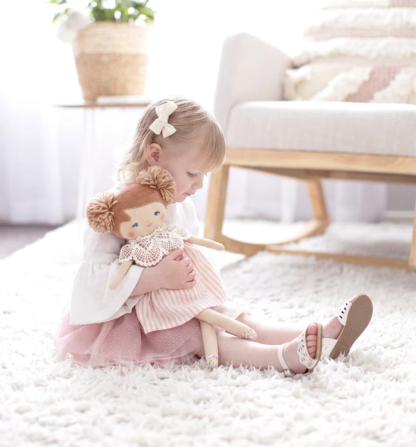 Aggie Doll Pink Stripe