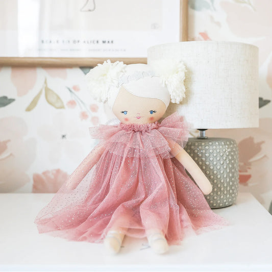 Ava Angel Doll Blush Silver