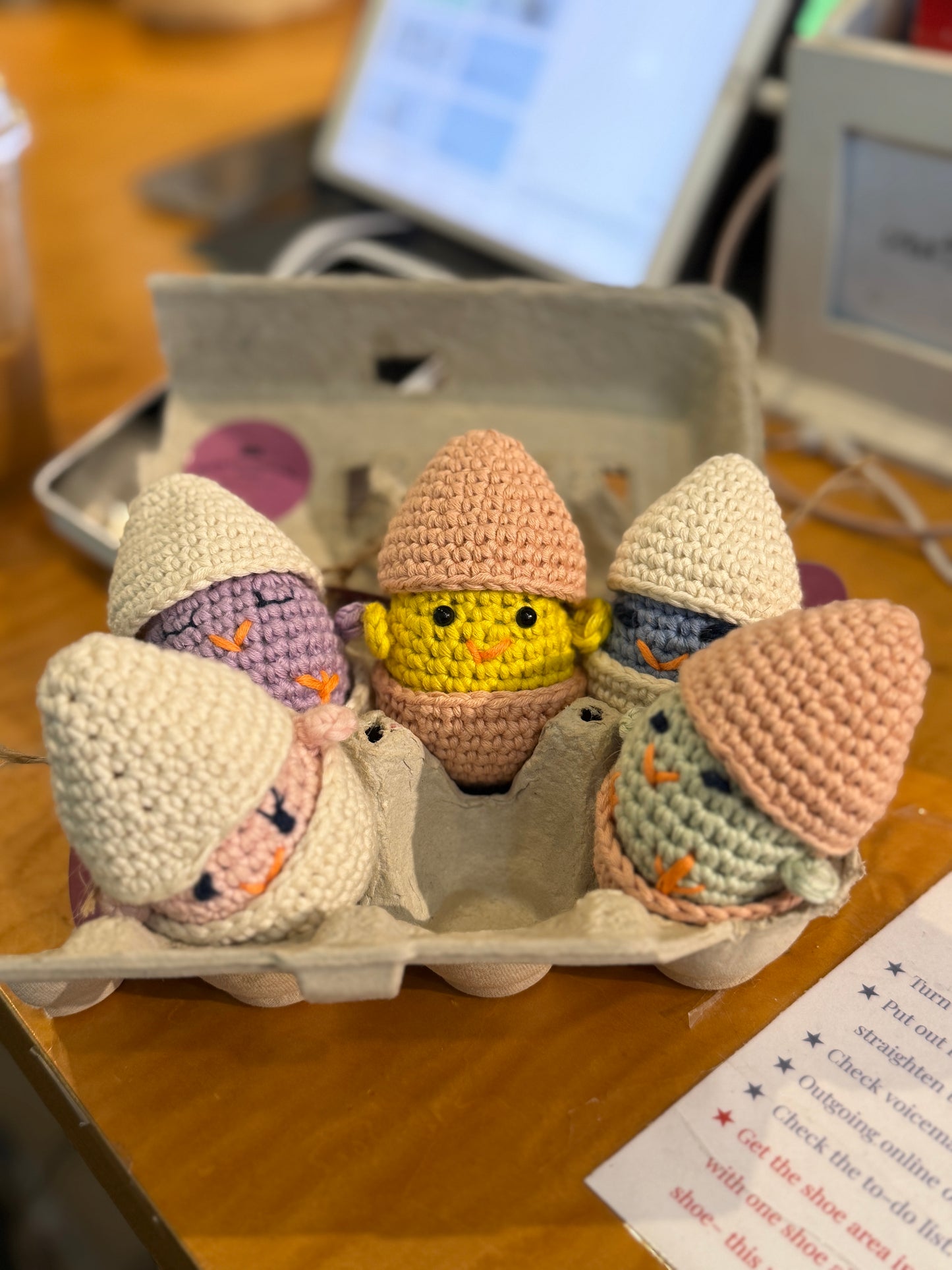 Knit Easter Eggs- Black Raspberry Hill Knits