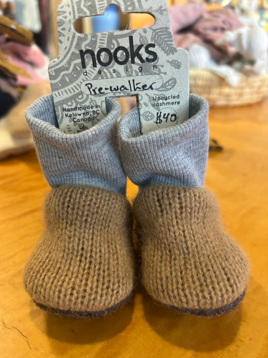 Upcycled Cashmere Pre-walker Booties