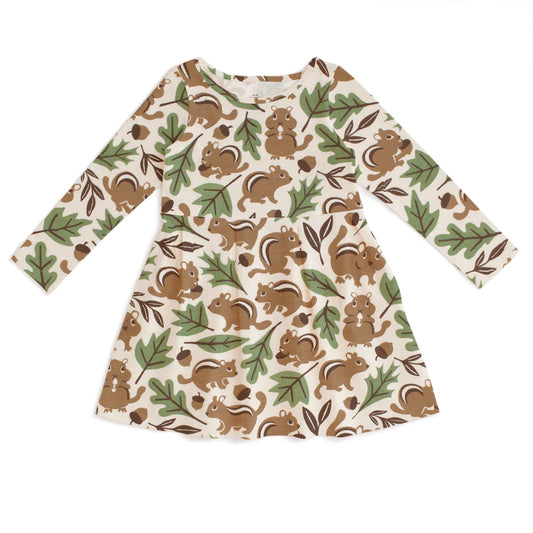 Madison Dress | Chipmunks Brown