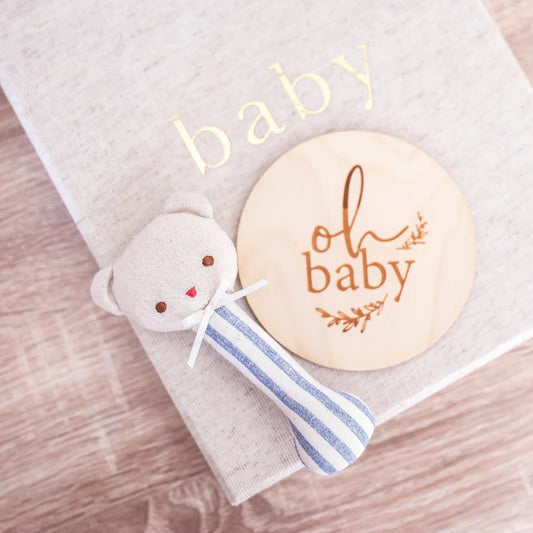 Ted Stick Rattle Chambray Stripe