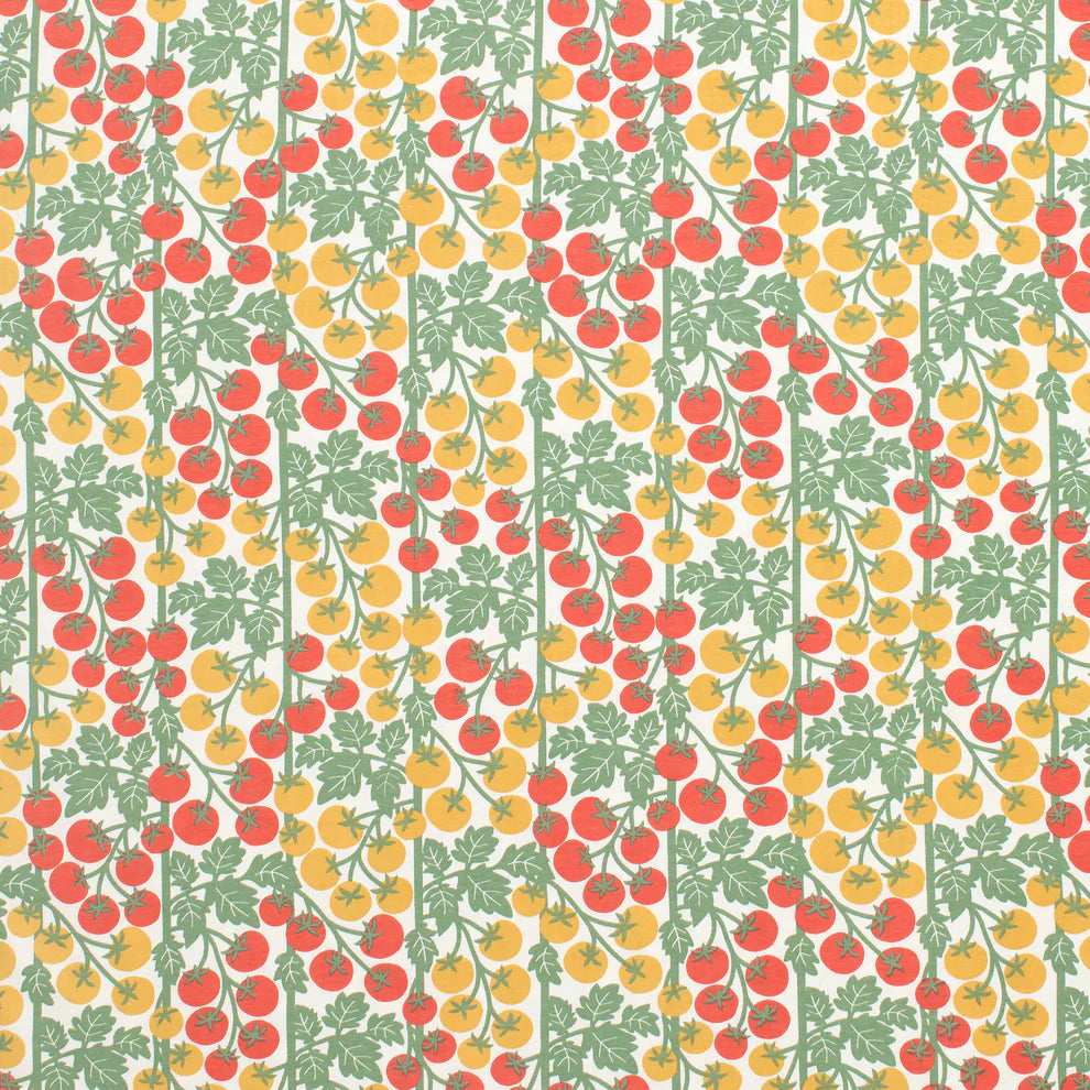 Alberta Dress - Tomato Vines Red & Yellow