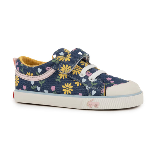 See Kai Run Kristin | Blue Denim Floral