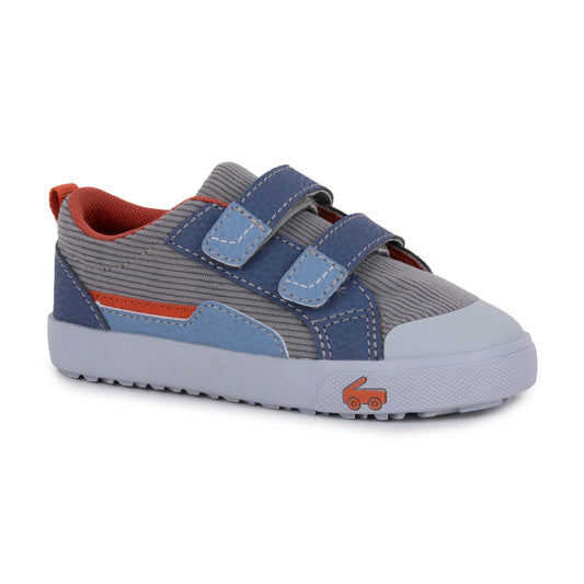 Riley Sneaker | Gray Corduroy Sneaker