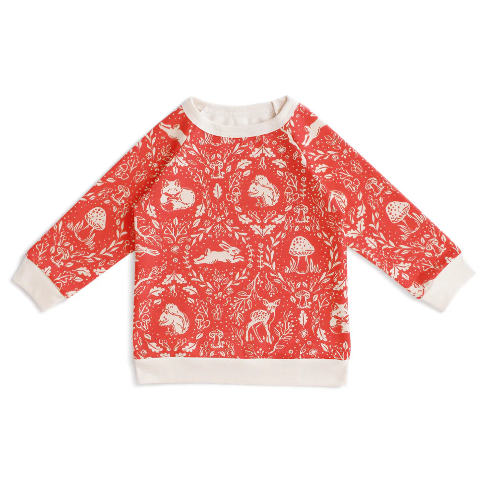 Sweatshirt | Animal Tapestry Red