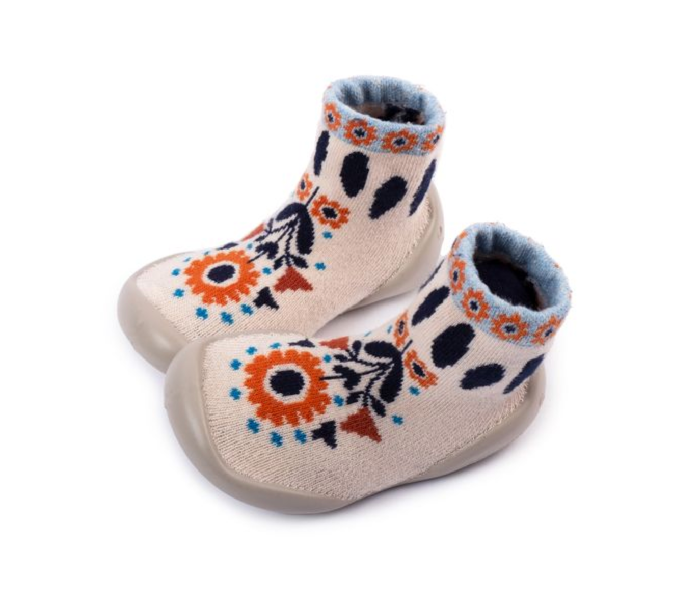 Collegien Bootie Slipper | Folk Flower
