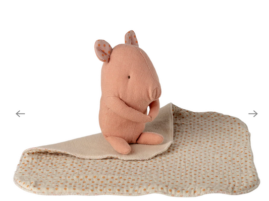 Maileg Lullaby Friends, Pig, Mini - Rose