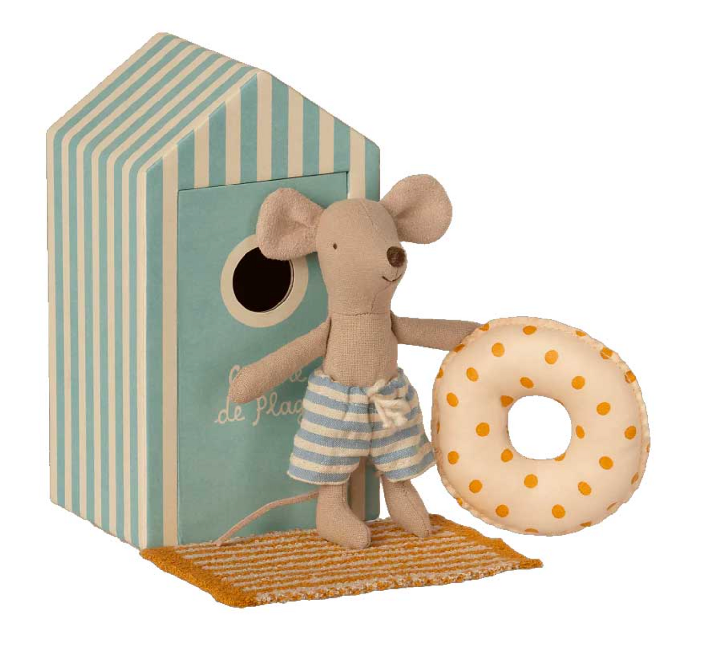 Maileg Beach mice, Little brother in Cabin de Plage