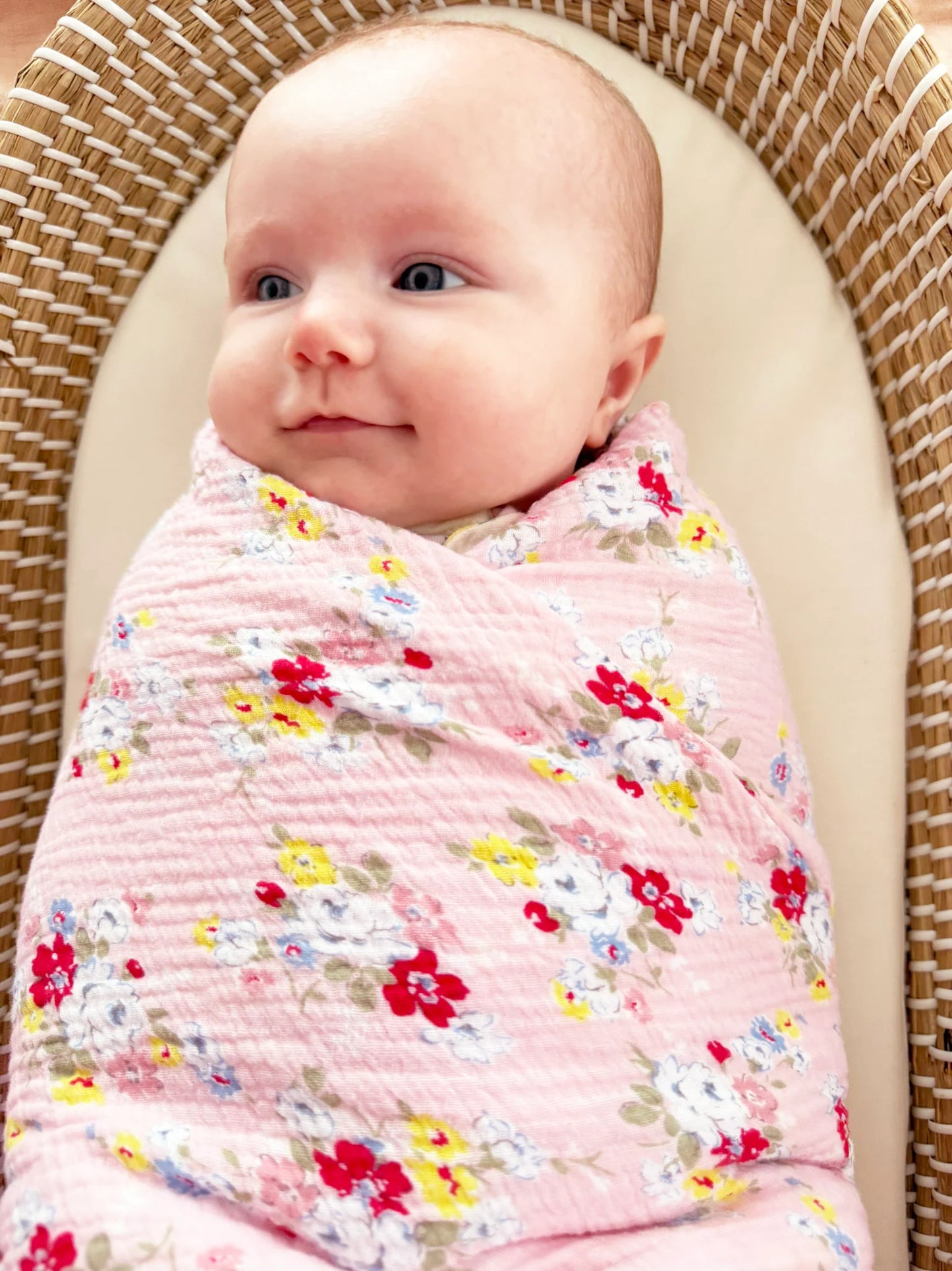 Muslin Swaddle Rose Garden
