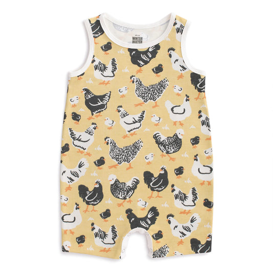 Tank Top Romper - Chicken Family