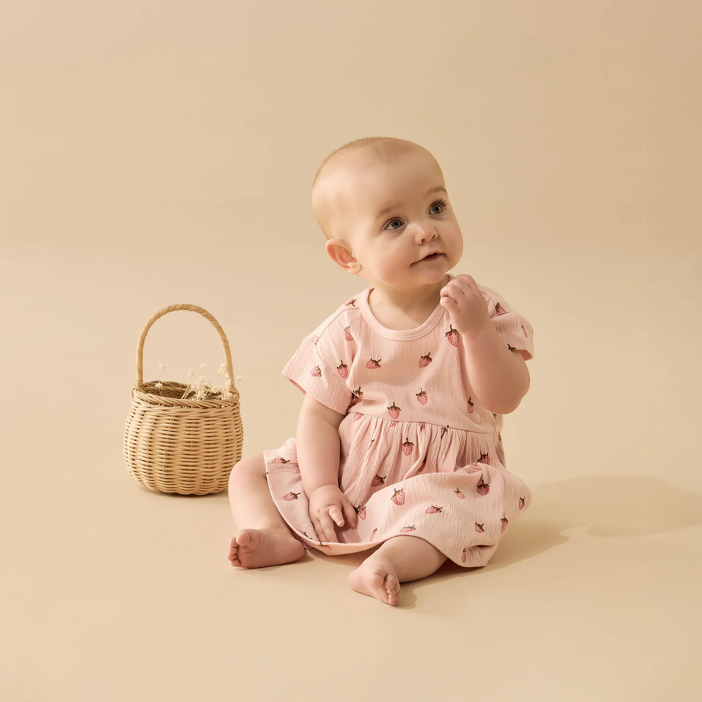 Strawberry Kisses Organic Dress