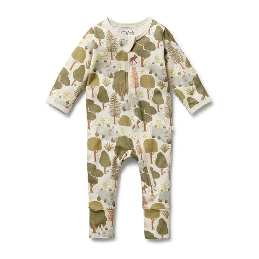 Little Trees Organic Zipsuit with Feet