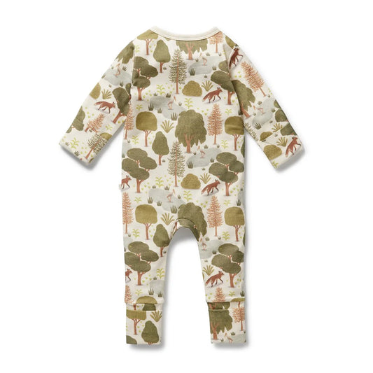 Little Trees Organic Zipsuit with Feet