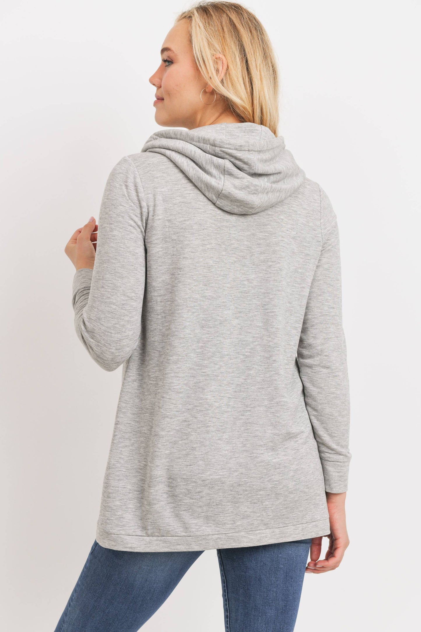 French Terry Crossover Nursing Hoodie
