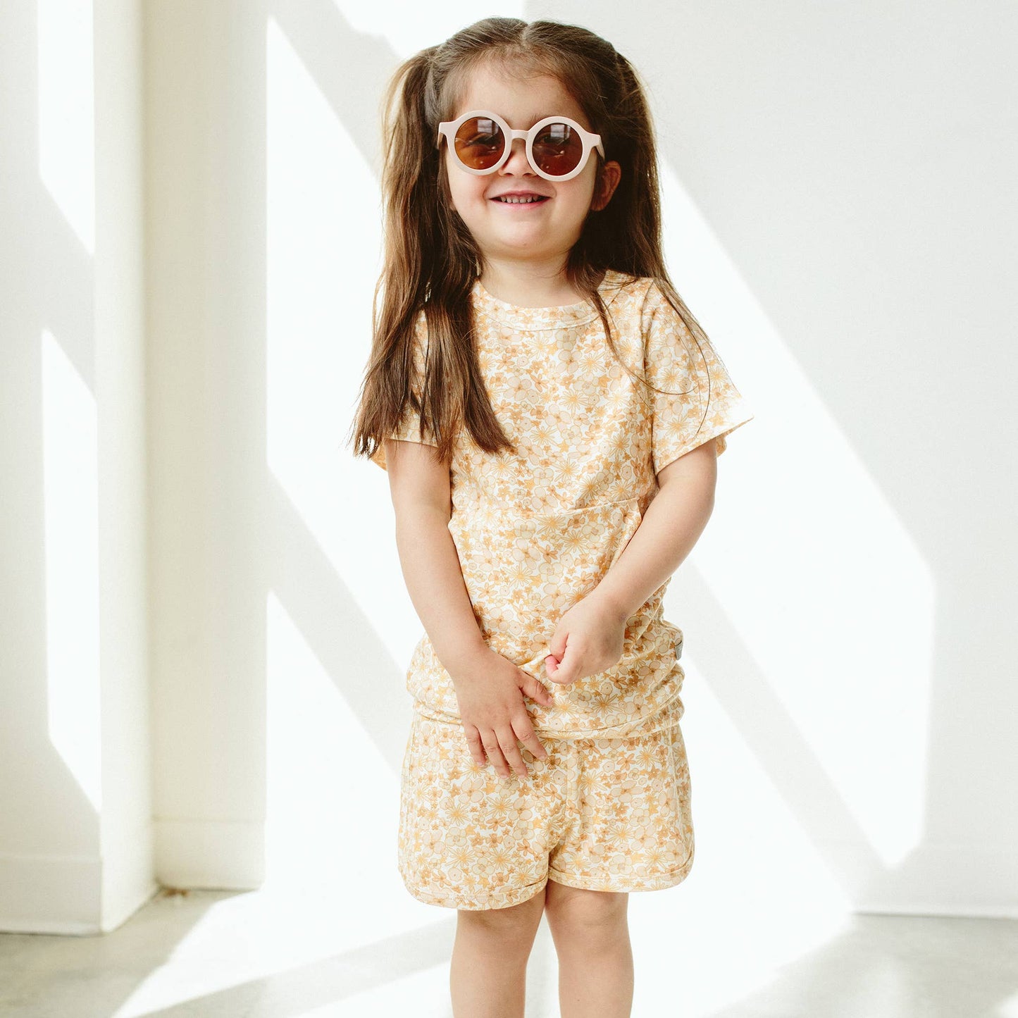 Viscose Bamboo + Organic Cotton Biker Set | Wildflowers