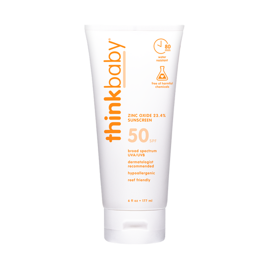 Think Baby SPF 50 Sunscreen (6oz), EWG Rated #2