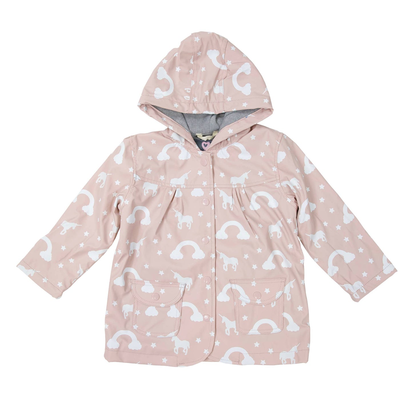 Color Change Unicorn Raincoat I Dusty Pink