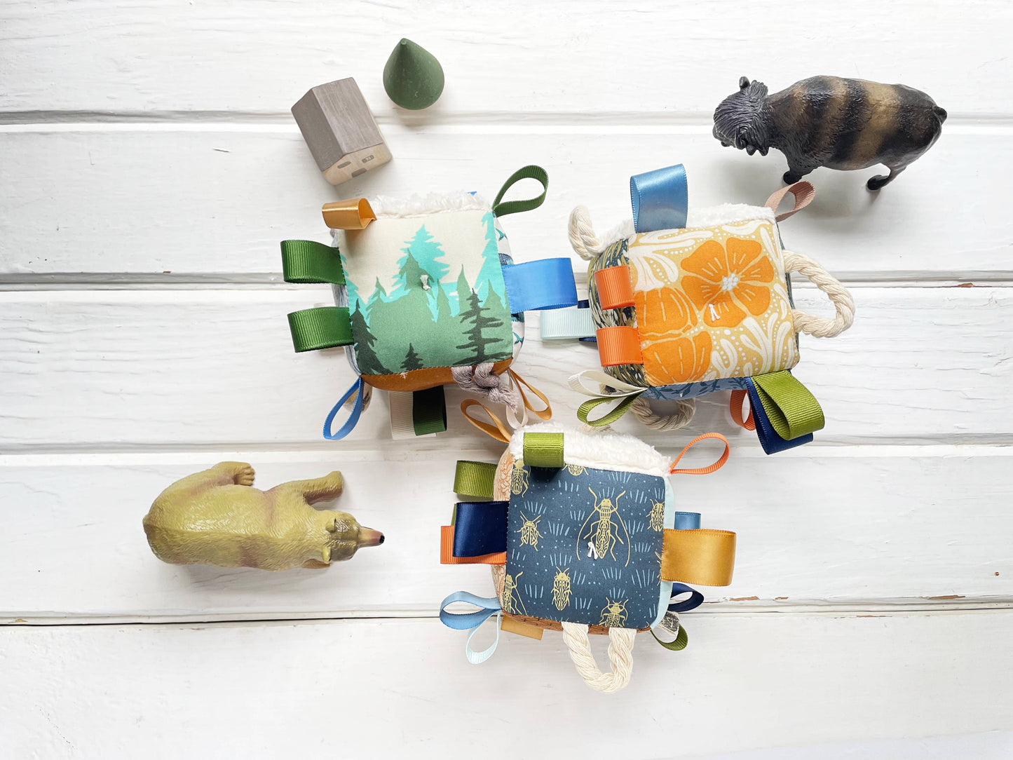 River Bear Tree Baby Block Sensory Toy