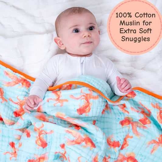 Muslin Quilt Baby & Kids Blanket Goldie