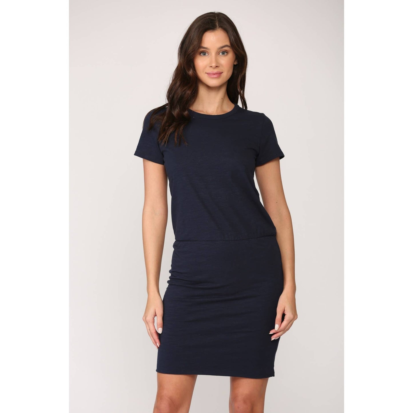 Solid Women's T-Shirt Short Sleeve Bodycon Mini Dress