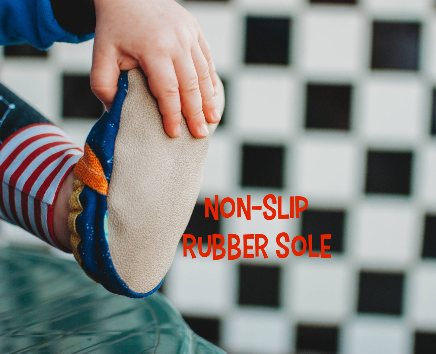 Plaid Bears Baby Shoes