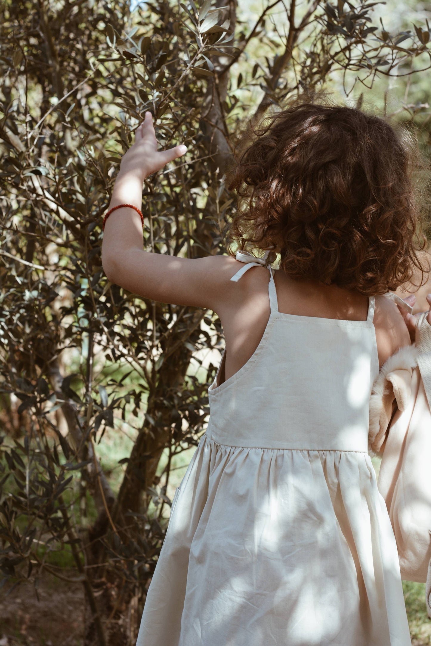 Baby / Girl Embroidered Summer Beige Dress 100% Cotton