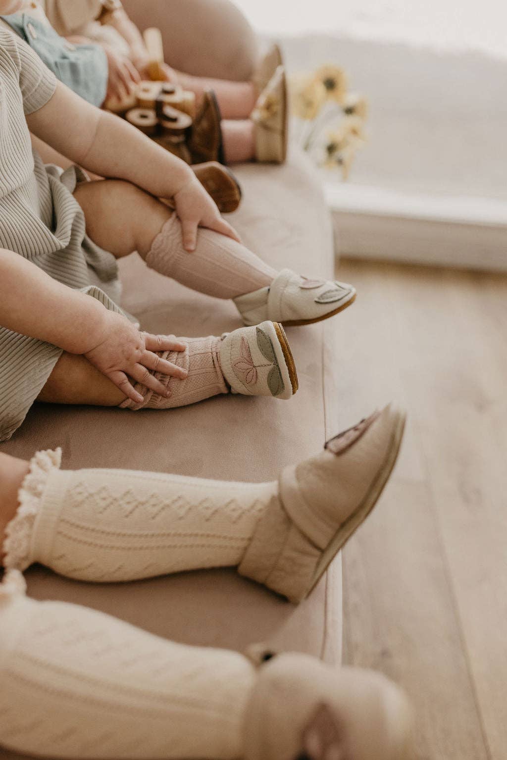 Oyster Butterflies // Cute Critters Leather Shoes Baby and Toddler