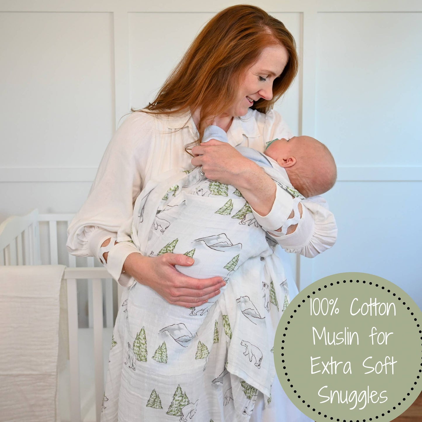 Chill Out Baby Muslin Swaddle Blanket
