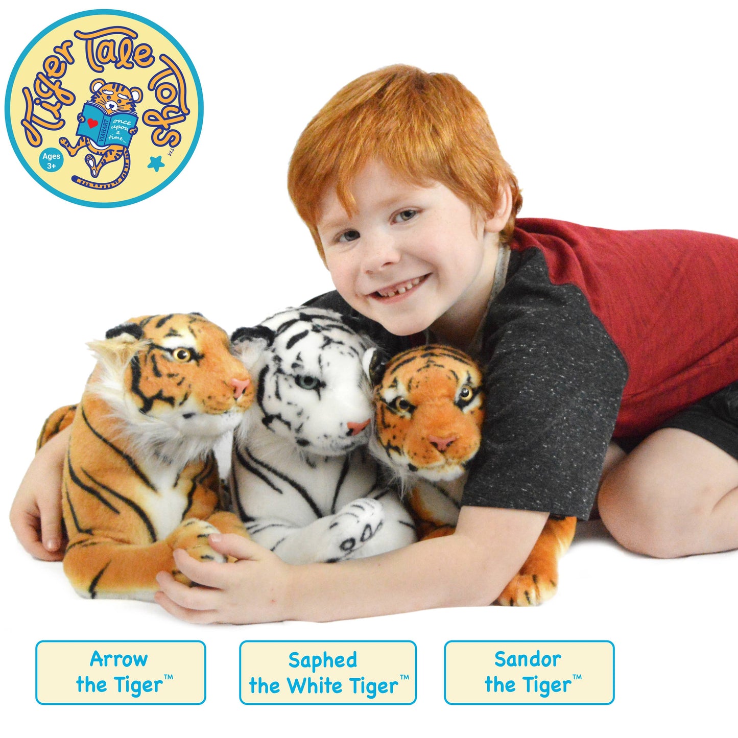Saphed The White Tiger | 17 Inch Stuffed Animal Plush