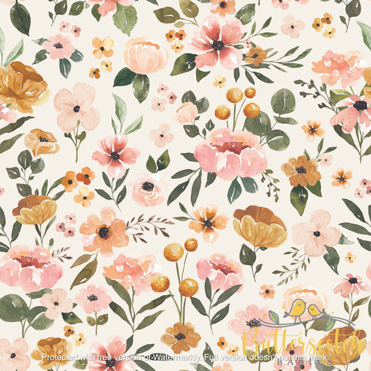 Bamboo Toddler Two-Piece Pajama Boho Floral