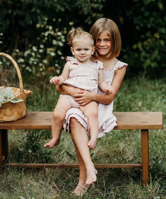 Taffy Floral | Organic Muslin Sleeveless Bodysuit