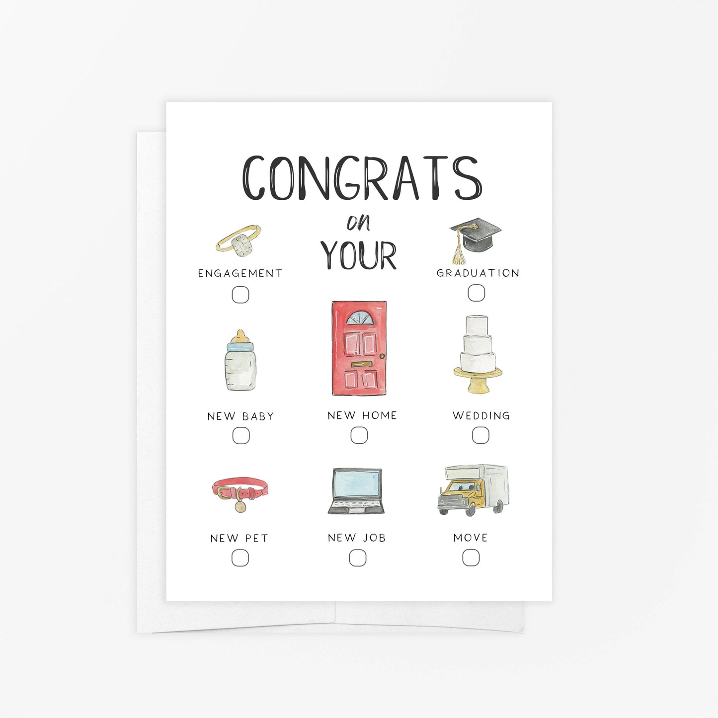 Newly Updated! Greeting Card - Congrats On