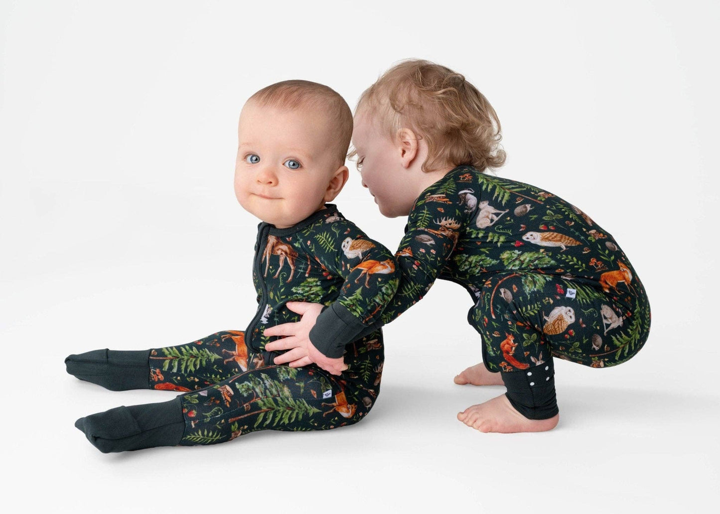 Wood You Be My Friend Romper, bamboo baby romper, bamboo pajama romper, soft baby romper, eco friendly baby romper, unisex baby outfit, baby sleepwear, sustainable baby clothes, bamboo sleep romper, cozy baby pajamas, bamboo sleepwear