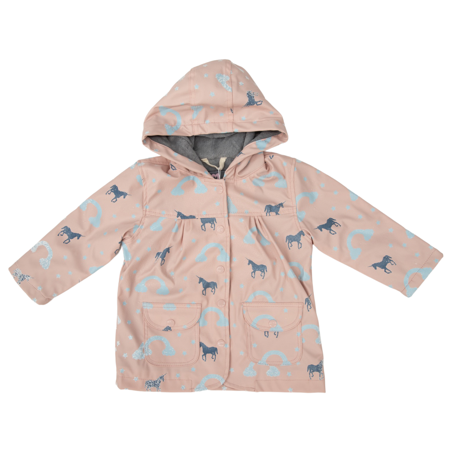Color Change Unicorn Raincoat I Dusty Pink