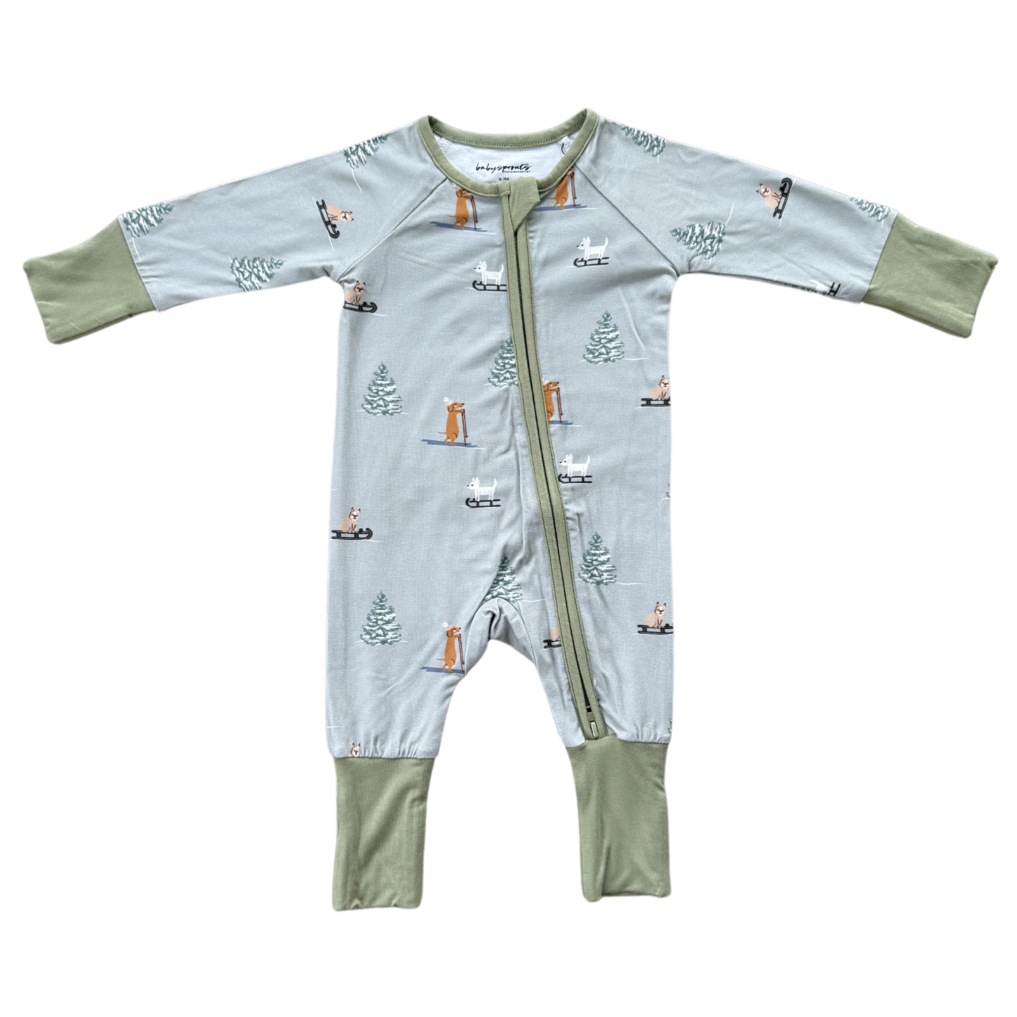 Long Sleeve Zip Romper Bamboo Baby/Kids Clothing Fall 2025