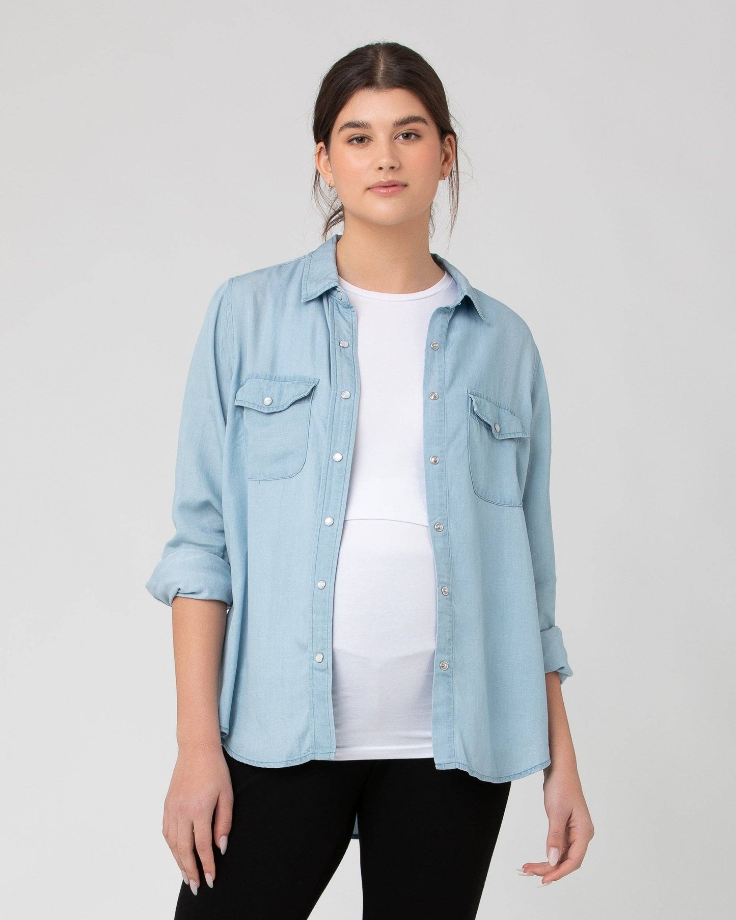 Bec Chambray Shirt Clean Fade