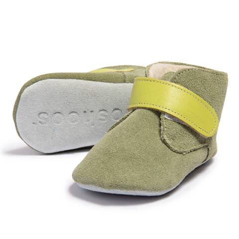 GREEN GOBLIN - SHOOSHOOS BABY SHOES LEATHER WINTER BOOTIE