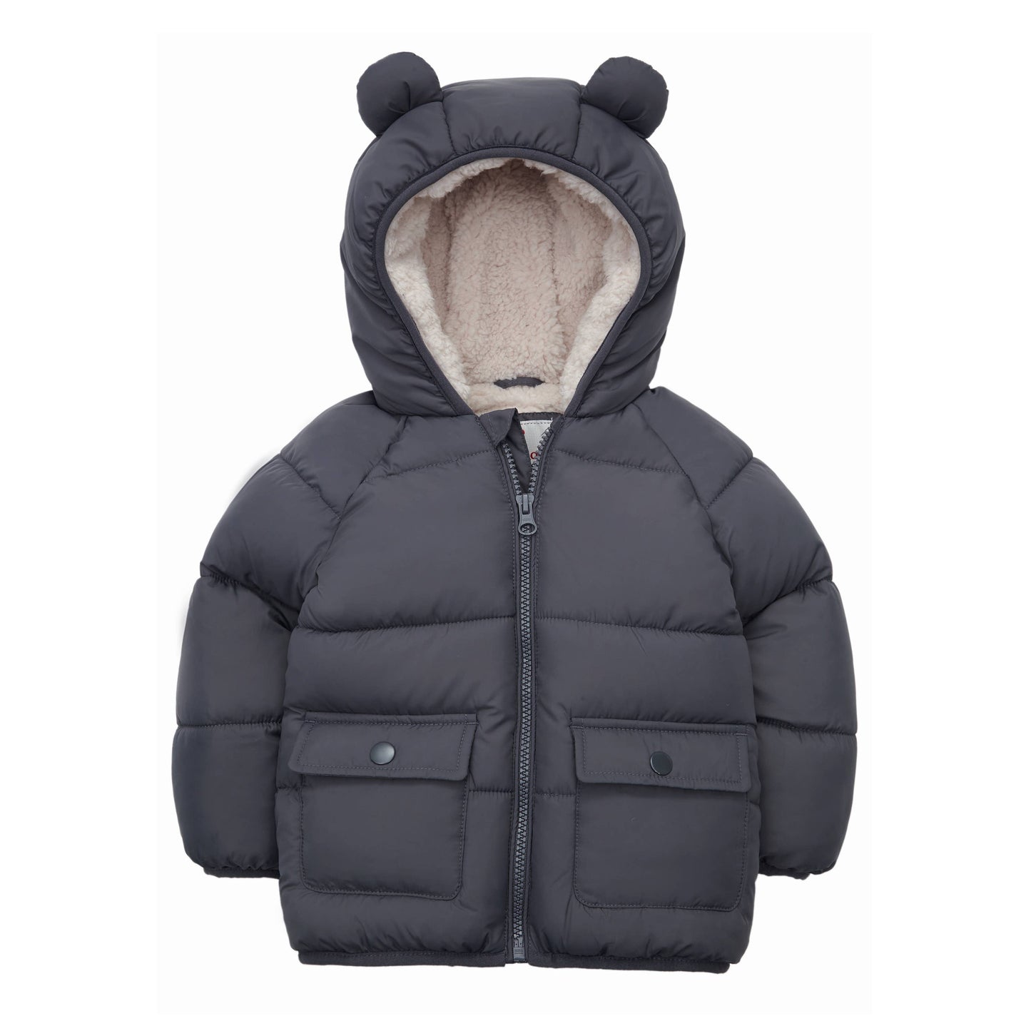 Baby Toddler Boys' Sherpa Fleece Lined Puffer Coat